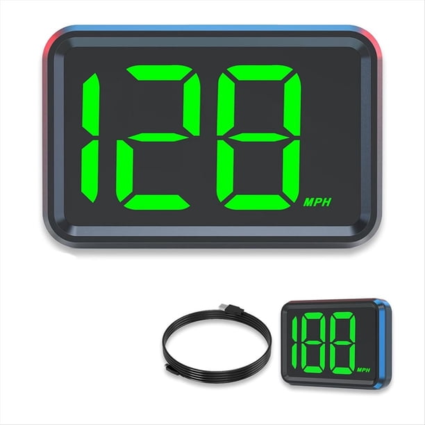 Velocímetro GPS para Automóvil Velocímetro Universal MPH Conexión USB Pantalla de Velocidad Digital Heads Up para Todos los Automóviles Vehículo Camión