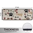 thumbnail image 5 of Kitchen Rugs Sets Of 2,Paw Prints and Bones Anti Fatigue Kitchen Mat Rugs Non Slip Washable,Decorative Kitchen Floor Mats for Kitchen,Sink,Laundry,17"x47"+17"x47", 5 of 5