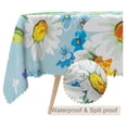 thumbnail image 2 of CRIXLHIX 60x120inches White Blue Floral Rectangle Tablecloth Watercolor Flowers Decorative Table Cloth Spillproof Polyester Table Cover for Kitchen Dining Picnic Holiday Wedding Party Decor, 2 of 7