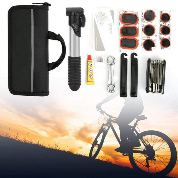 Ensemble d'outils de réparation de pneus de vélo Portable, bicyclette de  montagne, ensemble d'outils