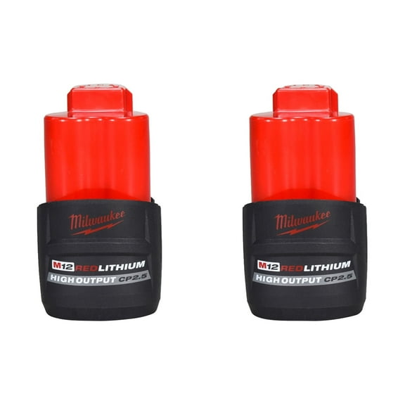 Milwaukee 48-11-2425 12V Lithium-Ion Hight OutPut CP2.5Ah Battery 2 Pack