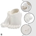 thumbnail image 4 of Ceramic Flower Pot Foot Shape Flower Pot Ceramic Flower Planter Home Decorative Planter, 4 of 6