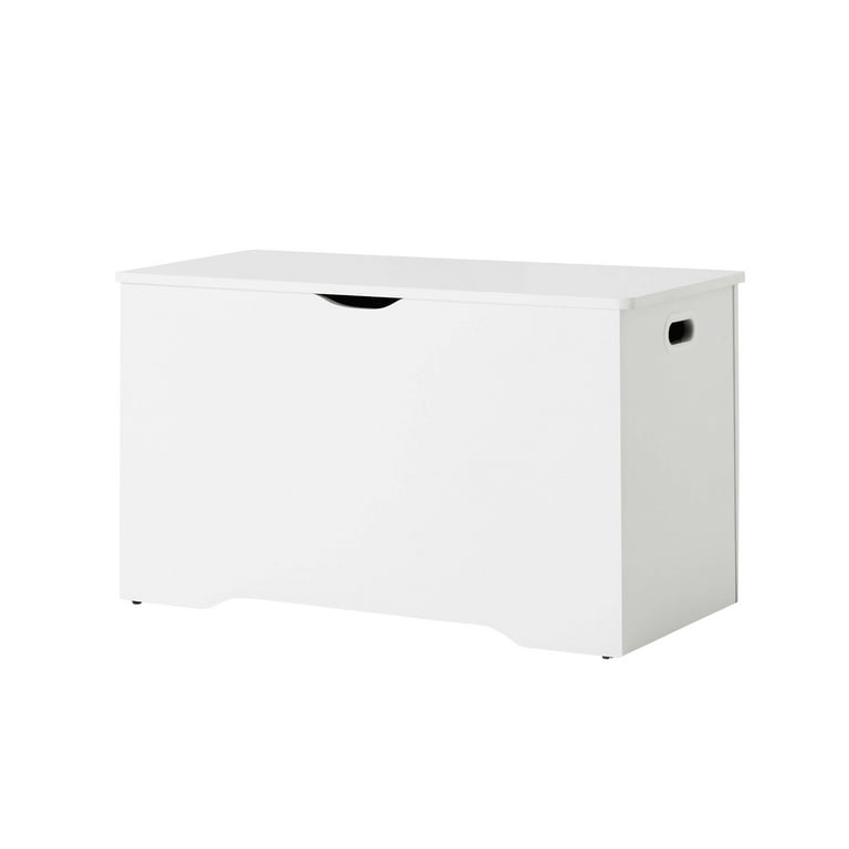 Your Zone Kids Toy Chest with Slow Close Lid, White