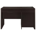 thumbnail image 3 of Halston 47-inch 2-drawer Office Desk with Cabinet Cappuccino, 3 of 9