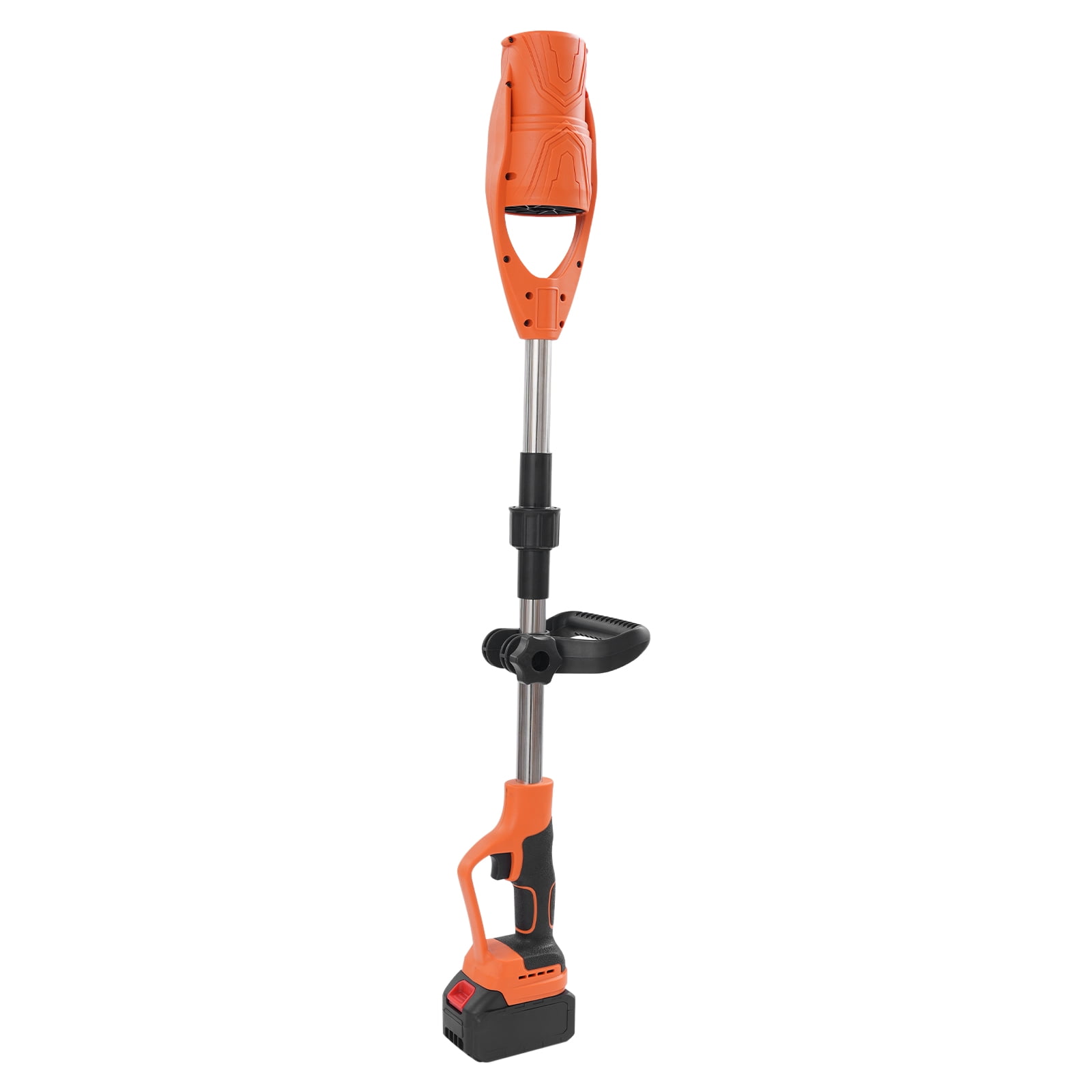 Cordless Lithium Battery Powered Leaf Blower, Electric Leaf Blower for Lawn Care 400W (Orange+Black)