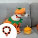 thumbnail image 1 of Collar de Halloween para Mascotas con Bolas de Pelo Sintético, Diseño de Calabaza y Cascabeles | Naranja | Talla S (15-22 Cm) | Poliéster Ligero | Diseño Festivo, 1 of 6