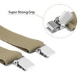 thumbnail image 2 of Buyless Fashion Mens 2 Pack Suspenders - 48" Elastic Adjustable Heavy Duty 2" Wide - X Back - 5116-2-Tan, 2 of 7