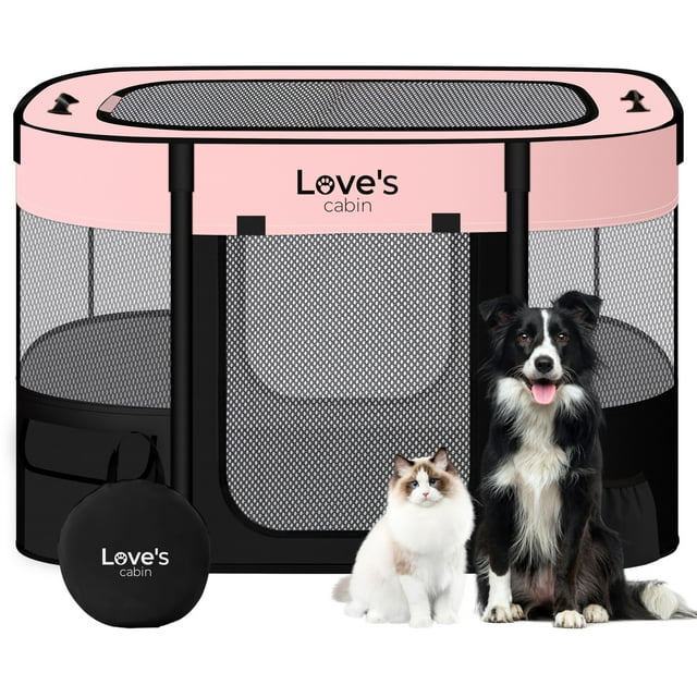 Guarida de Amor: Parque para Mascotas, Tienda y Jaula para Cachorros para Interior y Exterior