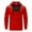BH741 Red, variant on Curuila Mens Hoodies Color Block Long Sleeve Zipper Pullover With Pocket Comfortable Fashion Autumn Winter Sweatshirt Black Size L
