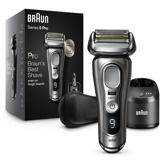 Rasoir électrique rechargeable Series 9 Pro 9465cc pour hommes, peau sèche et mouillée, système Nettoyage et recharge