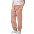 thumbnail image 7 of CPNG Girls Daily Baggy Straight Leg Sweatpants High Waist Elastic Waist Solid Color Wide Leg Athletic Workout Casual Pants Joggers(Light Pink,5-6 Years), 7 of 7