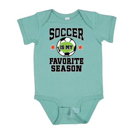

Inktastic Soccer is My Favorite Season Gift Baby Boy or Baby Girl Bodysuit