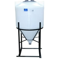 85 Gallon Full Drain Cone Bottom Inductor Tank with Steel Stand