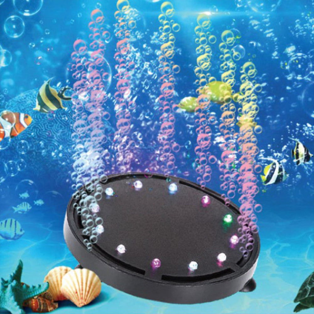 Waterproof Aquarium Led Air Bubble Diving Light Multi Color Lamp For