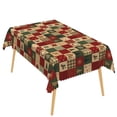 thumbnail image 5 of Vintage Christmas Patchwork Rectangular Tablecloth,60x70 Inch,Stain‑Resistant Table Cover for Family Holiday Dinner, 5 of 7