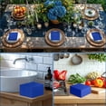 thumbnail image 5 of 140 Pcs Cocktail Napkins Royal Blue Napkins Disposable Blue Beverage Dessert Napkin for Birthday, Baby Shower, Wedding, 5 x 5 Inch, 5 of 7