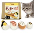 thumbnail image 1 of Set de Juguetes para Gatos Woolbuddy Sushi de Fieltro de Lana para Gatos de Interior, 1 of 6