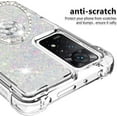 thumbnail image 2 of for Xiaomi Note 11 Pro Glitter Case with Ring Holder, Bling Sparkle Floating Liquid Soft TPU Cushion Fashion Clear Case Cover for Xiaomi Note 11 Pro/Note 11 Pro+  Colorful, 2 of 14
