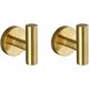 thumbnail image 1 of Ganchos para toallas de baño YONGSHENG acero inoxidable Sus304 oro cepillado paquete de 2, 1 of 5