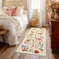 thumbnail image 2 of 2'x6' Runner Rugs for Hallway, Homasen Washable Small Indoor Rugs Boho Floral, Soft Low Pile Stain Resistant Carpet for Kitchen, Bedroom, Bathroom, 2 of 10