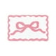 thumbnail image 2 of Alfombra de felpa con lazo rosa para San Valentín | Felpudo antideslizante de poliéster suave para dormitorio | Decoración romántica para niñas | Acogedor tapete para tocador, sala de estar, entrada, 2 of 7
