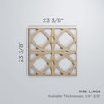 thumbnail image 3 of Ekena Millwork 23 3/8"W x 23 3/8"H x 3/8"T Large Fleetwood Decorative Fretwork Wood Wall Panels, Alder, 3 of 3