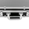 thumbnail image 4 of Portable Lockable Professional Salon Travel Case with Shoulder Strap, Makeup Storage Organizer Makeup Hairdressing Case Cosmetic Travel Organizer Barber Storage Case (Silver), 4 of 11