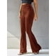 thumbnail image 3 of Pantalones acampanados de terciopelo dorado con cintura alta y color sólido sexys para mujeres europeas y americanas, 3 of 6