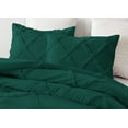 thumbnail image 3 of D.N.G. BEDDINGS 1 Piece Luxury Diamond Ruffle Comforter Super Soft, All Season Pintuck 800 TC, 100% Egyptian Cotton, Super Soft Full/Queen Size Teal Green Color, 3 of 6