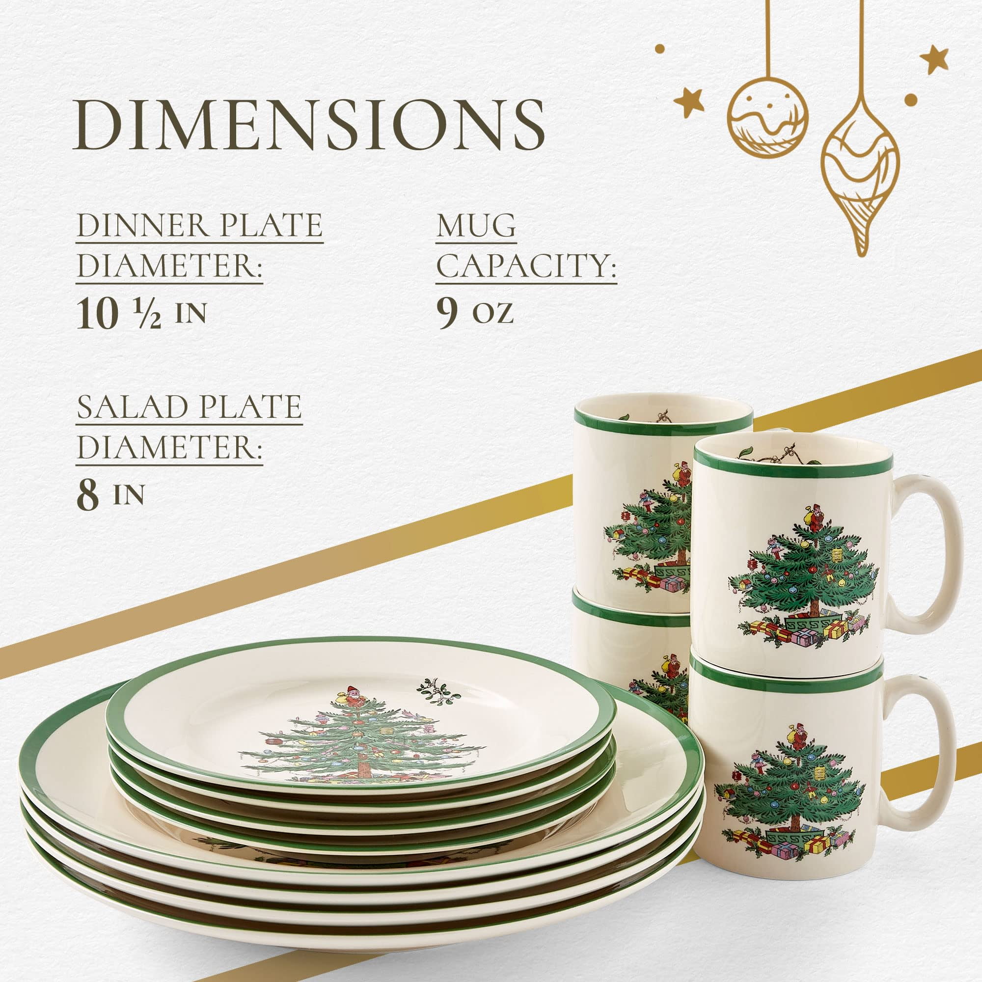 Free Shipping! Spode Christmas Tree 12-Piece Dinnerware Set Free Shipping! Spode Christmas Tree 12-Piece Dinnerware Set
