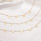 thumbnail image 4 of Collar con nombre personalizado, gargantilla con inicial chapada en oro de 18 quilates, collar con nombre, collar con letras personalizado delicado para mujer y niña, 4 of 5