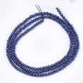 thumbnail image 2 of 1Strand Synthetic Quartz Crystal Beads Strands Dyed Faceted Star Cut Round Beads Dark Blue 2mm Hole: 0.5mm 215pcs/strand 14.7 inch, 2 of 2