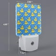 thumbnail image 2 of Honeii Cute Yellow Rubber Ducks Print LED Night Light with Light Sensor, Night Lights Plug Into Wall,Ideal for Bedrooms and Hallways-US, 2 of 7