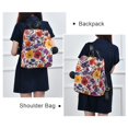 thumbnail image 4 of FORMRS Women's Travel Backpack Purse Anti-Theft Hidden Pockets Casual Shoulder Bag, Colorful Flowers Pattern, 4 of 7
