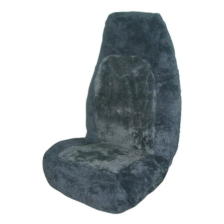 Allison 65-6796GRY Gray Genuine Sheepskin Universal Bucket Seat Cover - Pack of