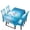 Blue Butterfly, variant on Bulopur Turtle Bar Stool Covers Set of 2 Washable Round Protective Cover for Round Barstools 12 -14 Inch Easy to Install Bar High Chair Covers Tropical Decor Gift for Holiday
