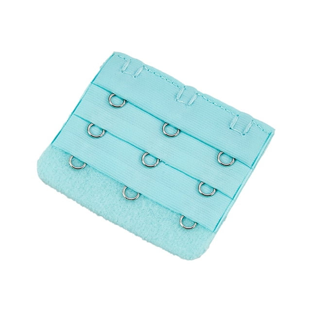 Extension Strap Bra Extender Buckle 3 Gadgets Brassiere Buckle Hooks Hook Women Accessories Practical Elastic Multicolor Clips Tight 3 Rows Underwear bright blue