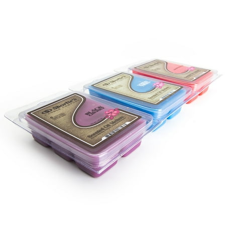 Fruit & Berry Highly Scented Wax Melts Variety Pack - Black Cherry, Grapefruit, Lemon Blueberry - Similar to Scentsy Bars