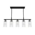 thumbnail image 2 of Hunter - Beverly Glen 5-light Matte Black, Large Chandelier, Dimmable, Transitional Style, Dome Shaped, for Bedrooms, Dining, Living Rooms - 13232, 2 of 10