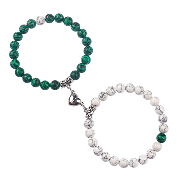 Ganfancp Pulseras a Juego para Parejas Pulseras de Cristales Curativos para Parejas Ofertas Del Día 1X Pulsera