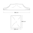 thumbnail image 2 of Ilios Innova | Repuesto de Lona para Toldo 2x3m, Impermeable y Anti-UV, Cubierta de Carpa para Exteriores, Jardín, Patio (No incluye Estructura)., 2 of 9