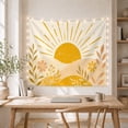 thumbnail image 5 of Golden Sunrise Over Hills Landscape, Peaceful Boho for Nature Lovers, Bohemian Home Decor Art, Thanksgiving Gift, Tapestry Wall Hanging for Bedroom and Living Room, 5 of 7