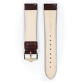 thumbnail image 3 of Hirsch Duke Alligator-Design Leather Watch Strap - Burgundy - M - 14mm - Gold Buckle, 3 of 9