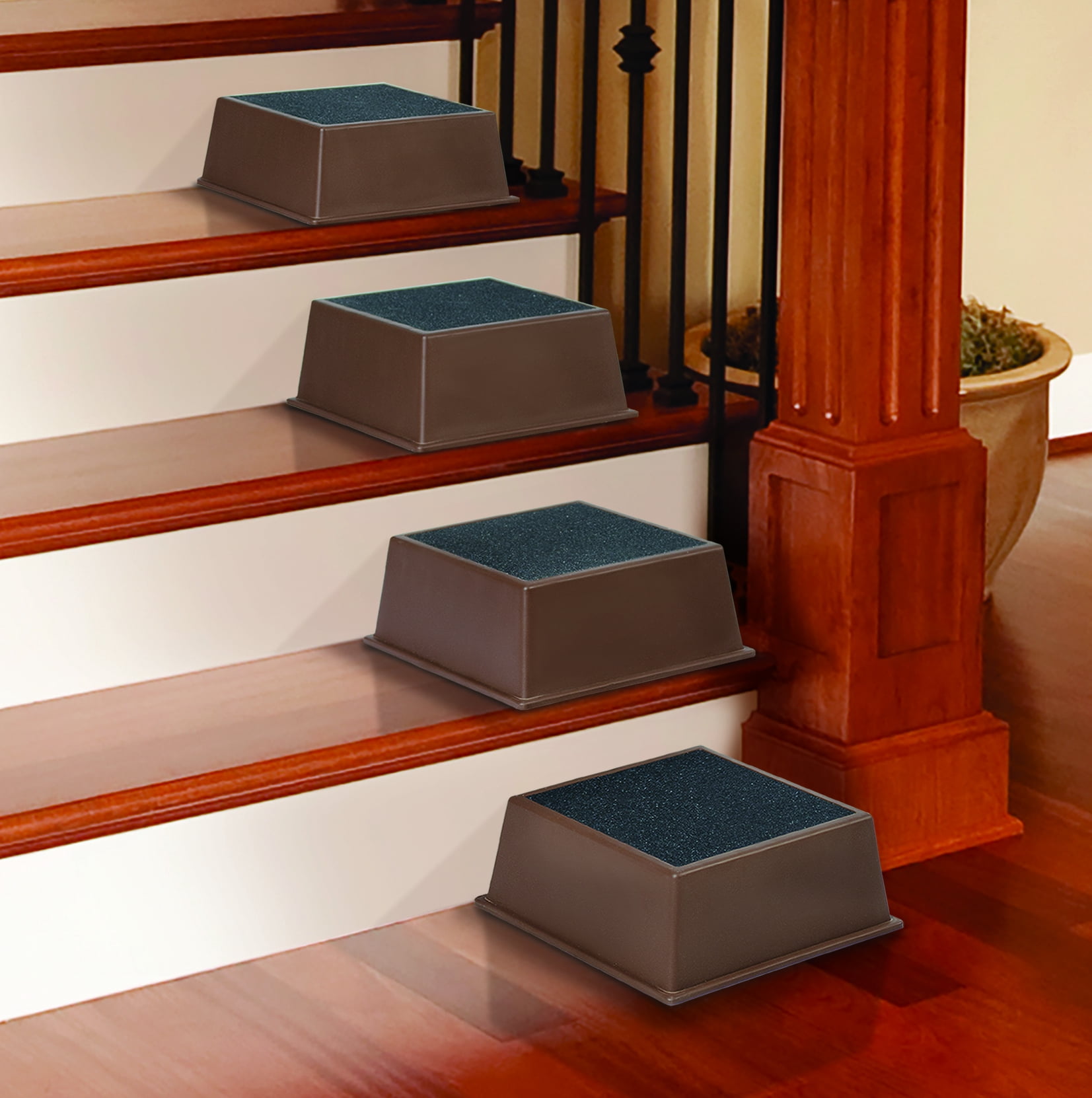 North American Health + Wellness Stair Assist Half Steps - Portable Stepping Stool - Great for indoor and outdoor Stairs - Super Durable Sturdy Steps, Non-Slip, Non-Skid - For Seniors, Kids, Pets