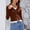 Shirts-524Coffee, variant on Business Casual Tops for Women Faux Layered V Neck Long Sleeve Tops Dressy Casual Lace Trim Mock Cardigan Look Work Office Blouse