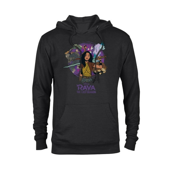 Disney Raya and the Last Dragon Raya and Crew - Pullover Hoodie for Adults - Customized-Black