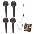thumbnail image 1 of 1 Ensemble de Violon Trois Pièces Corde Ébène Axe Corde Accessoires d'Instrument (Couleur Assortie), 1 of 8