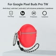 thumbnail image 3 of TPU PC Headset Case Cover With Lanyard Hook Waterproof for Google Pixel Buds Pro, 3 of 6