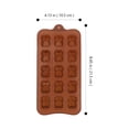 thumbnail image 2 of BESTYASH De Silicona Para Repostería Color Café Reutilizable Y Resistente Perfecto Para Chocolate Y Dulces, 2 of 6