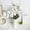 White, variant on DELESYS Simulation Flower 5 Forks Butterflies Orchid Film Small Handle Flower Lights Luxury Floral Home Living Room Arrangement Fake Flowers Wedding Party Decorations, 50x15x15cm